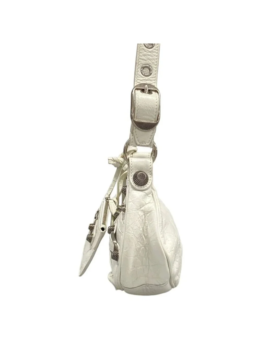 Balenciaga Shoulder Bag le Cagole XS White Leather - Picture 4 of 15